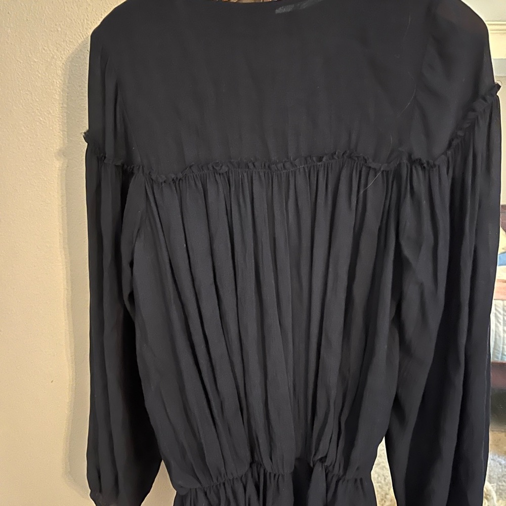 Beach swim cover up. Beautiful navy. Never worn. New with tags. This is a dress. - Picture 2 of 5